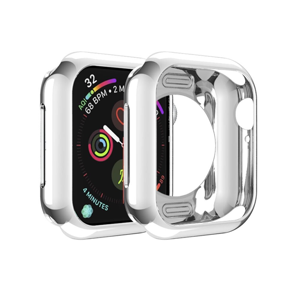 Silikongeh&auml;use 42mm - Silber - Geeignet f&uuml;r Apple Watch 42mm (Serien 1 bis 3)