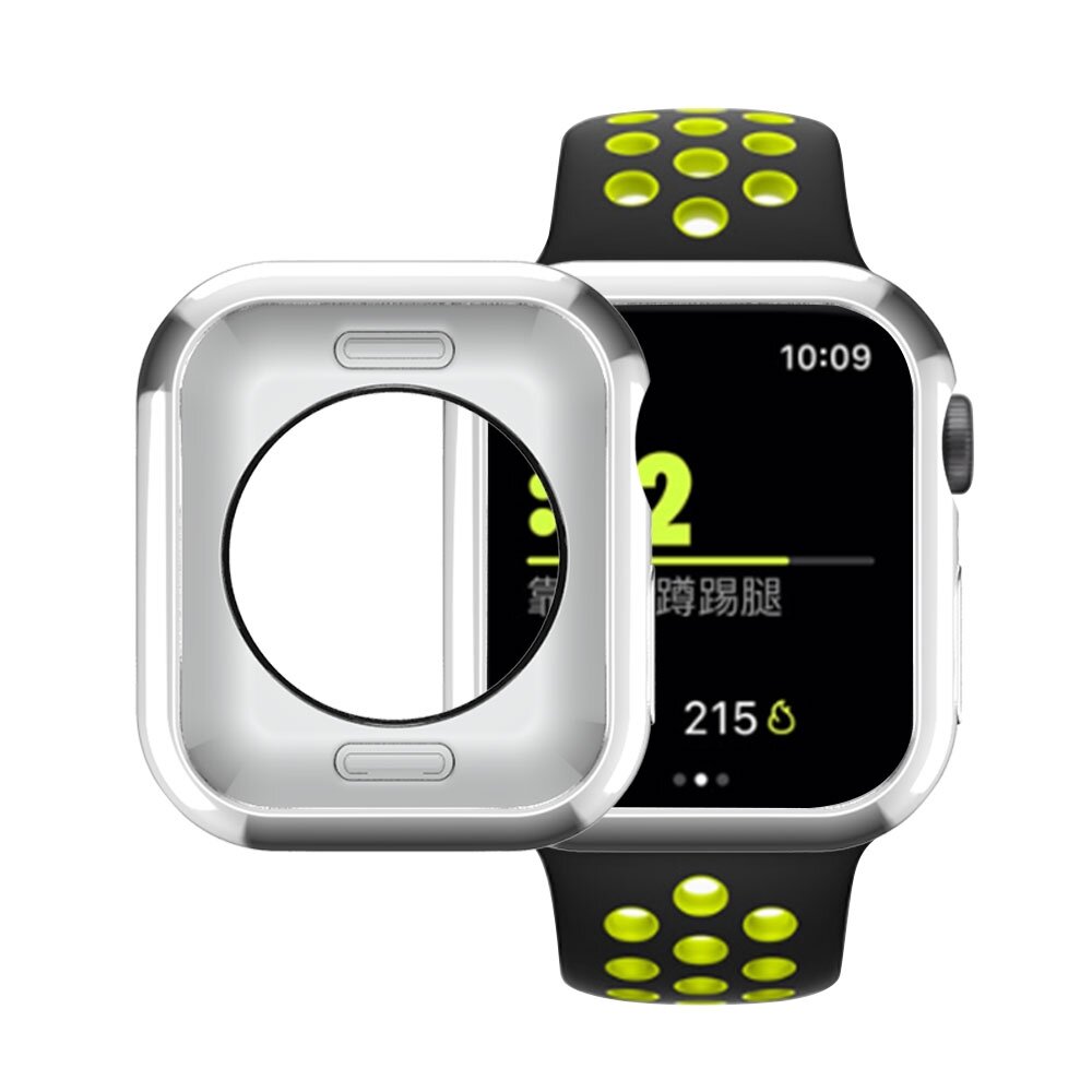 Silikongeh&auml;use 42mm - Silber - Geeignet f&uuml;r Apple Watch 42mm (Serien 1 bis 3)