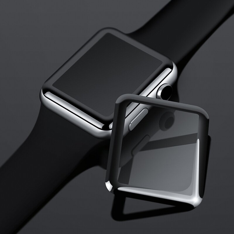 Displayschutzfolie 42mm - Full Cover - Geeignet f&uuml;r Apple Watch 42mm (Serien 1 bis 3)