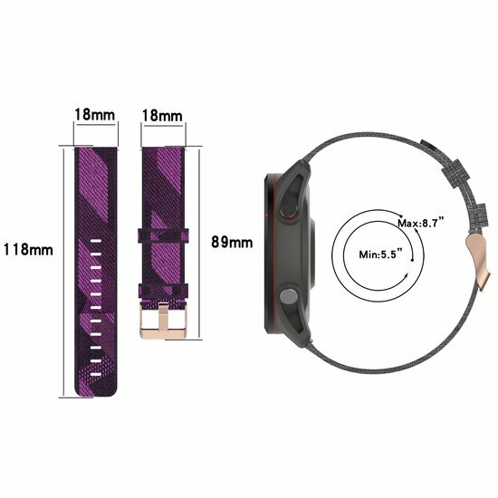 Huawei Watch GT 4 &amp; GT 5 - 41mm / GT 5 Pro - 42mm - Canvas-Nylon-Armband - Blau
