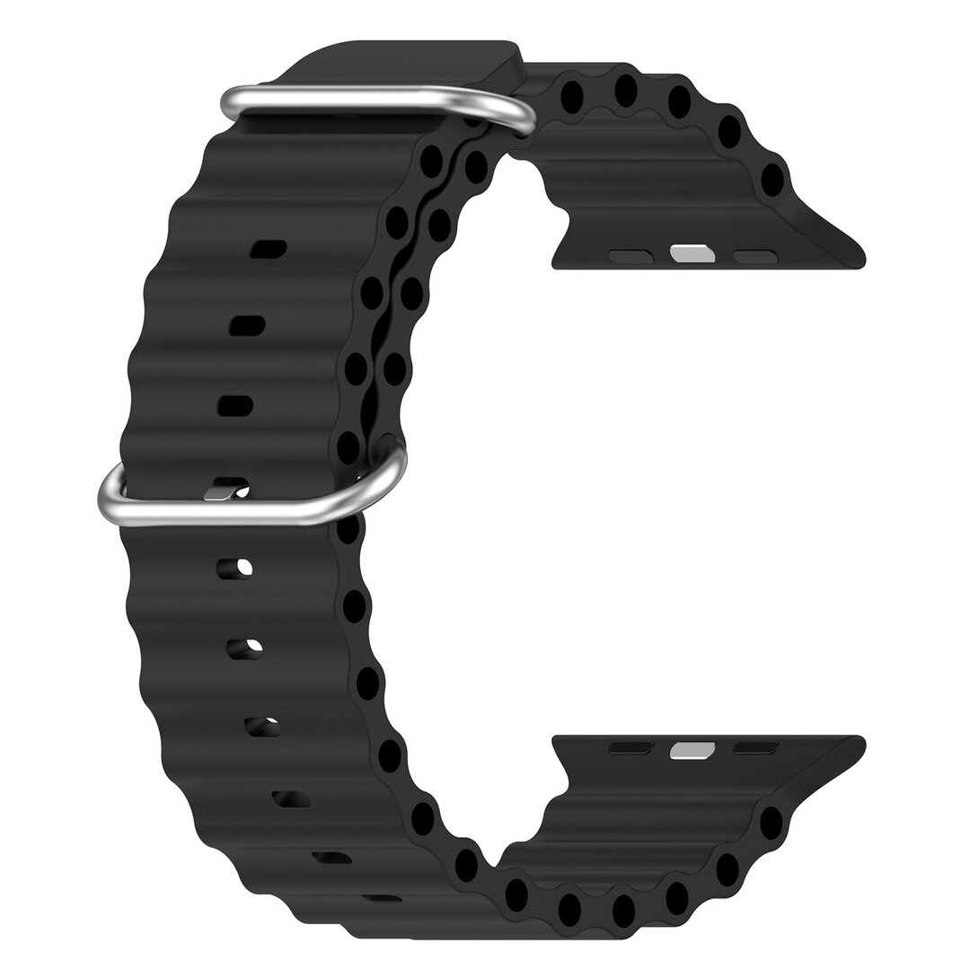 Ocean Armband - Schwarz - Geeignet f&uuml;r Apple Watch 38mm / 40mm / 41mm / 42mm