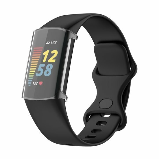 Fitbit Charge 5 &amp; 6 Silikonh&uuml;lle (vollst&auml;ndig gesch&uuml;tzt) - Transparent