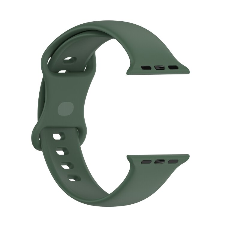 Silikon-Sportband - Dunkelgr&uuml;n - Gr&ouml;&szlig;e: S/M - Passend f&uuml;r Apple Watch 44mm / 45mm / 46mm / 49mm