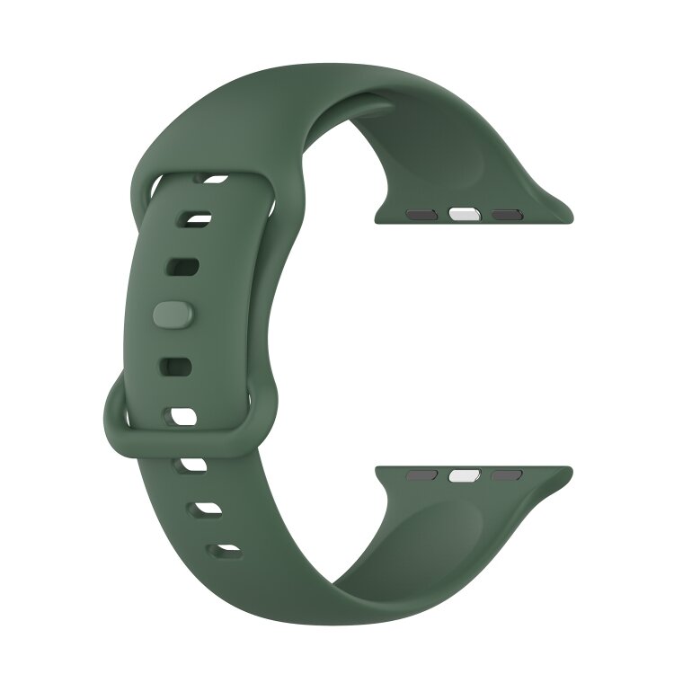 Silikon-Sportband - Dunkelgr&uuml;n - Gr&ouml;&szlig;e: S/M - Passend f&uuml;r Apple Watch 44mm / 45mm / 46mm / 49mm