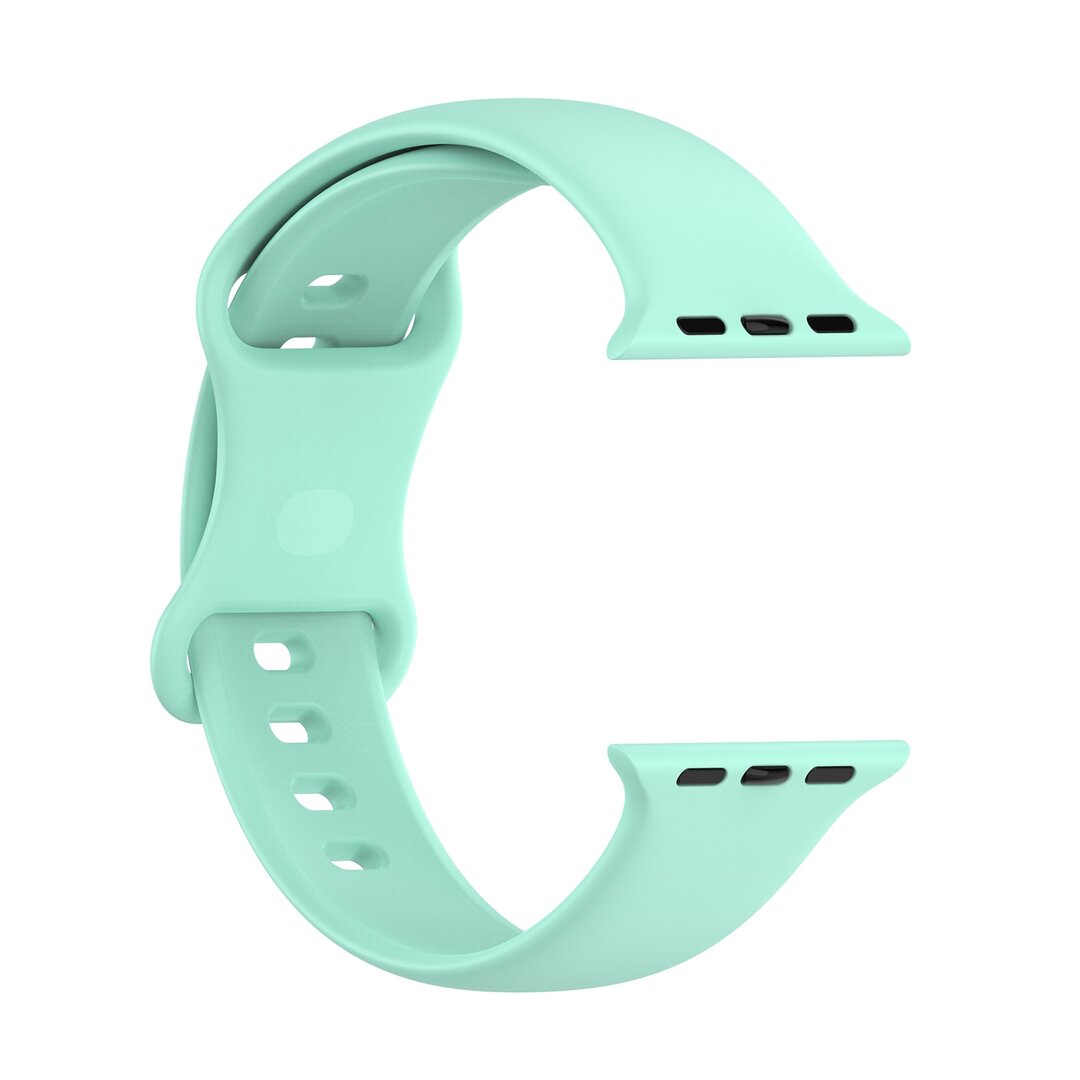 Silikon-Sportband - Mintgr&uuml;n - Gr&ouml;&szlig;e: S/M - Geeignet f&uuml;r Apple Watch 38mm / 40mm / 41mm / 42mm