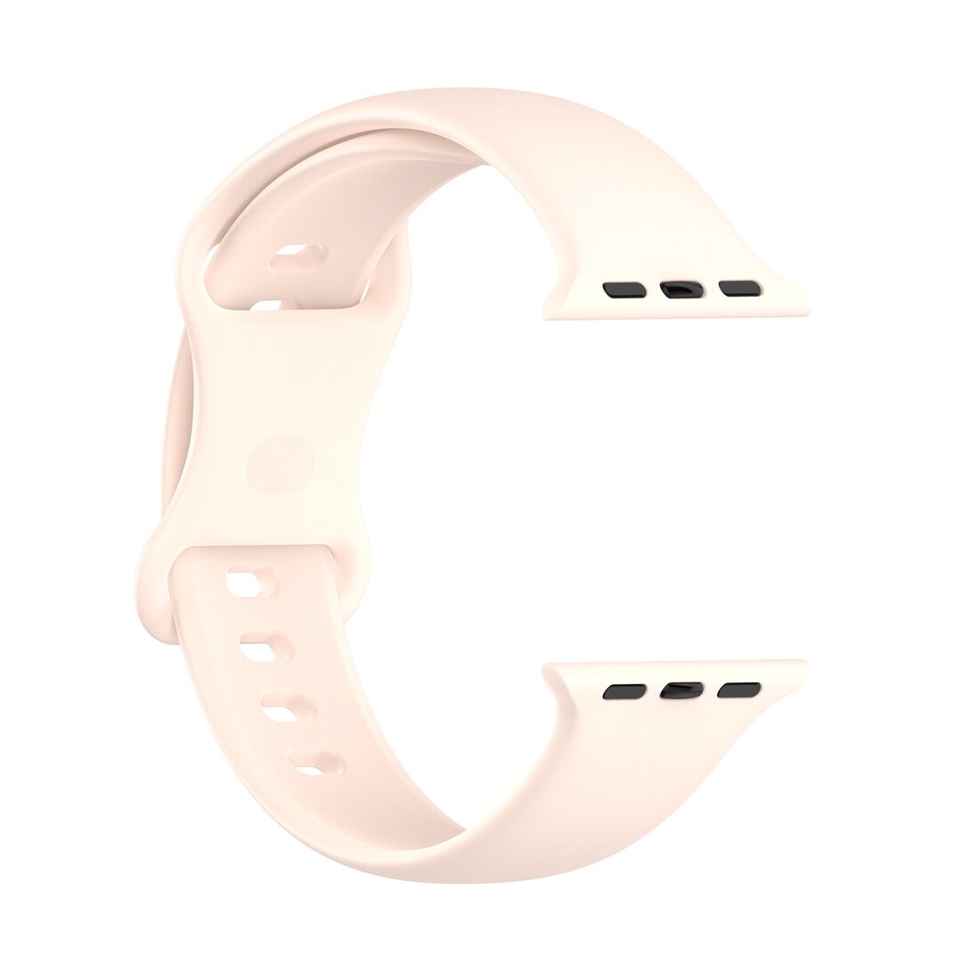 Silikon-Sportband - Sand Pink - Gr&ouml;&szlig;e: M/L - Geeignet f&uuml;r Apple Watch 38mm / 40mm / 41mm / 42mm