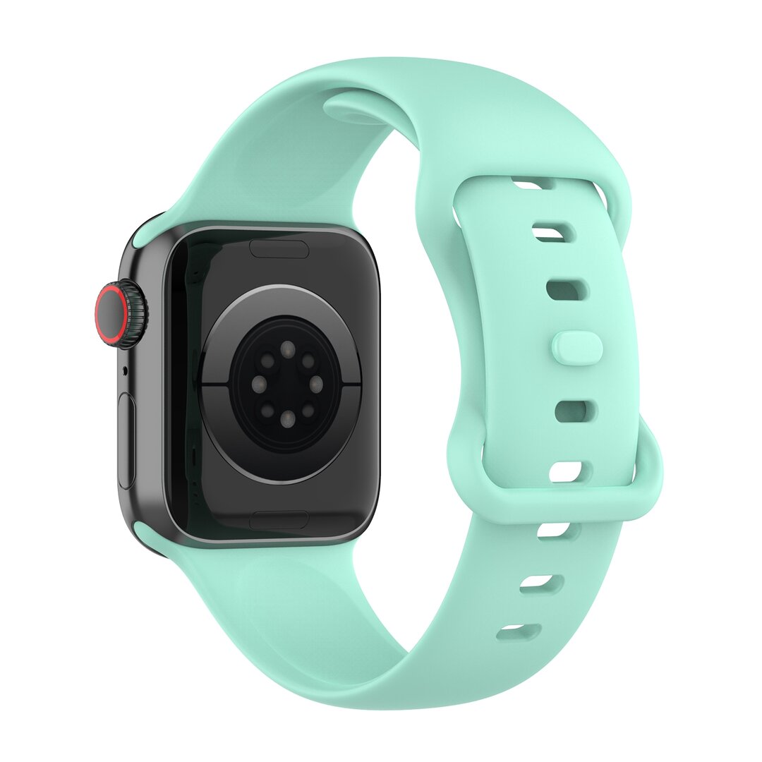 Silikon-Sportband - Mintgr&uuml;n - Gr&ouml;&szlig;e: M/L - Geeignet f&uuml;r Apple Watch 38mm / 40mm / 41mm / 42mm