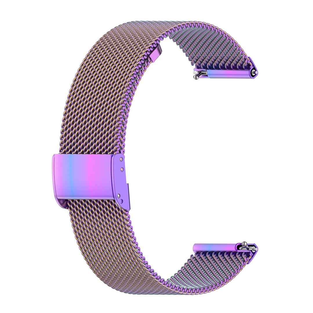 Garmin Venu 3s / Vivoactive 4s / Venu 2s / Vivomove 3s / Forerunner 255s - Milanaise Armband mit Clipverschluss - Mehrfarbige