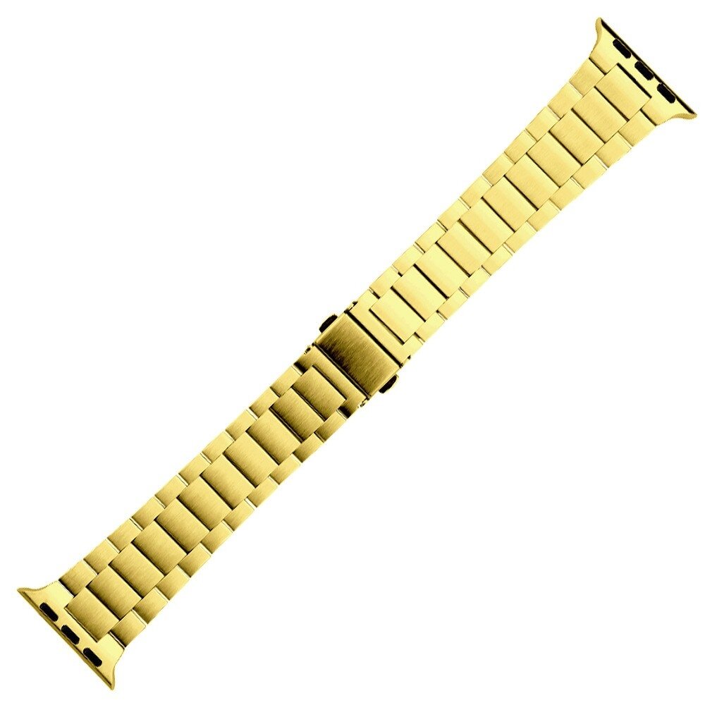 Stahlgliederarmband - Gold - Geeignet f&uuml;r Apple Watch 38mm / 40mm / 41mm / 42mm