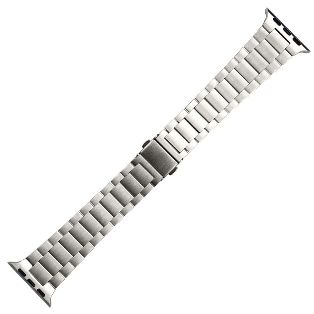 Stahlgliederarmband - Polarstern / Starlight - Passend f&uuml;r Apple Watch 44mm / 45mm / 49mm