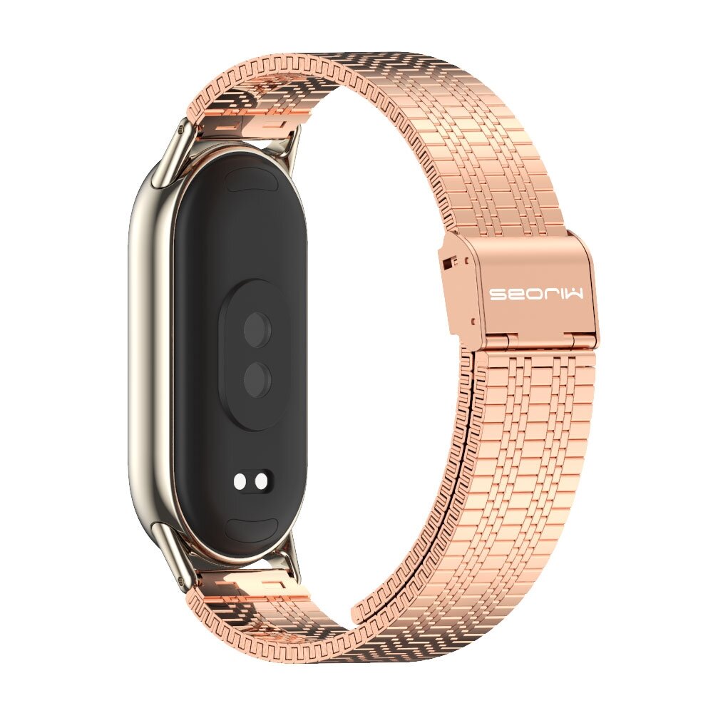 Edelstahlband - Ros&eacute;gold - Xiaomi Smart Band 8 &amp; 9