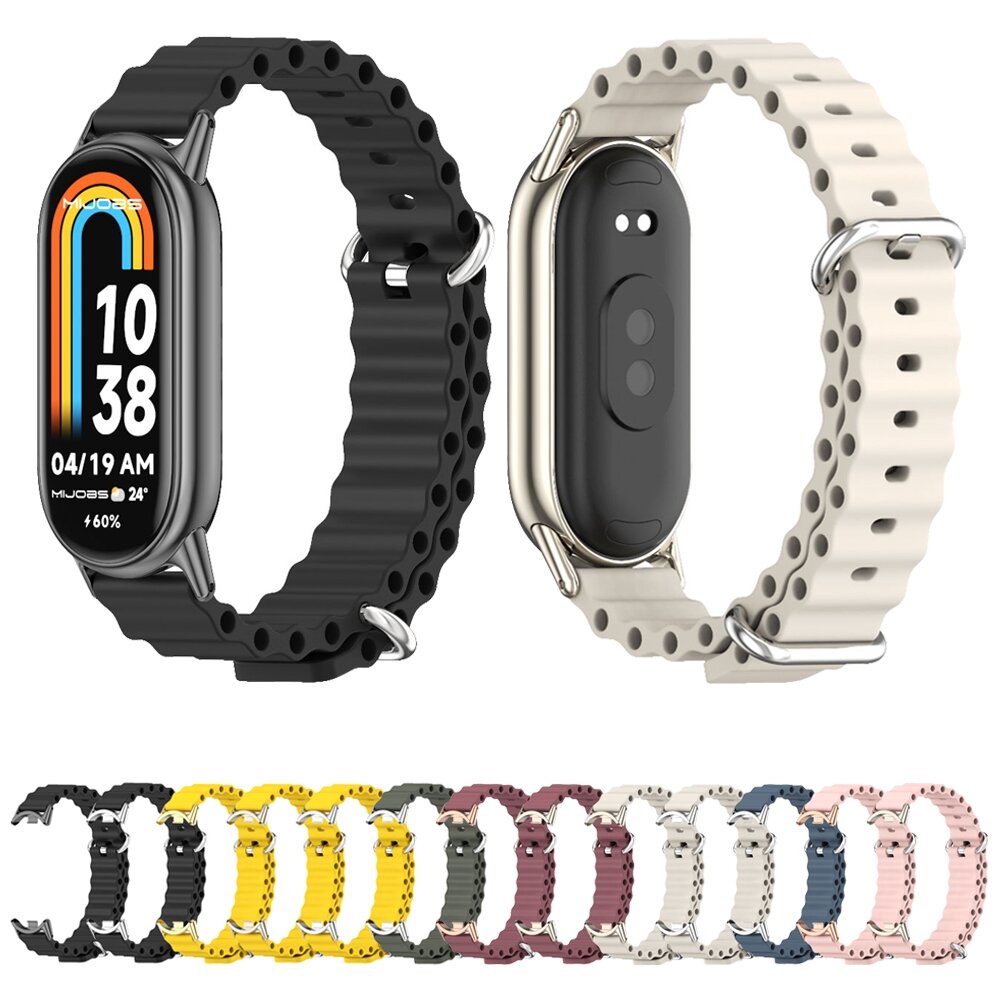 Ocean Silikonband - Rosa - Xiaomi Smart Band 8 &amp; 9