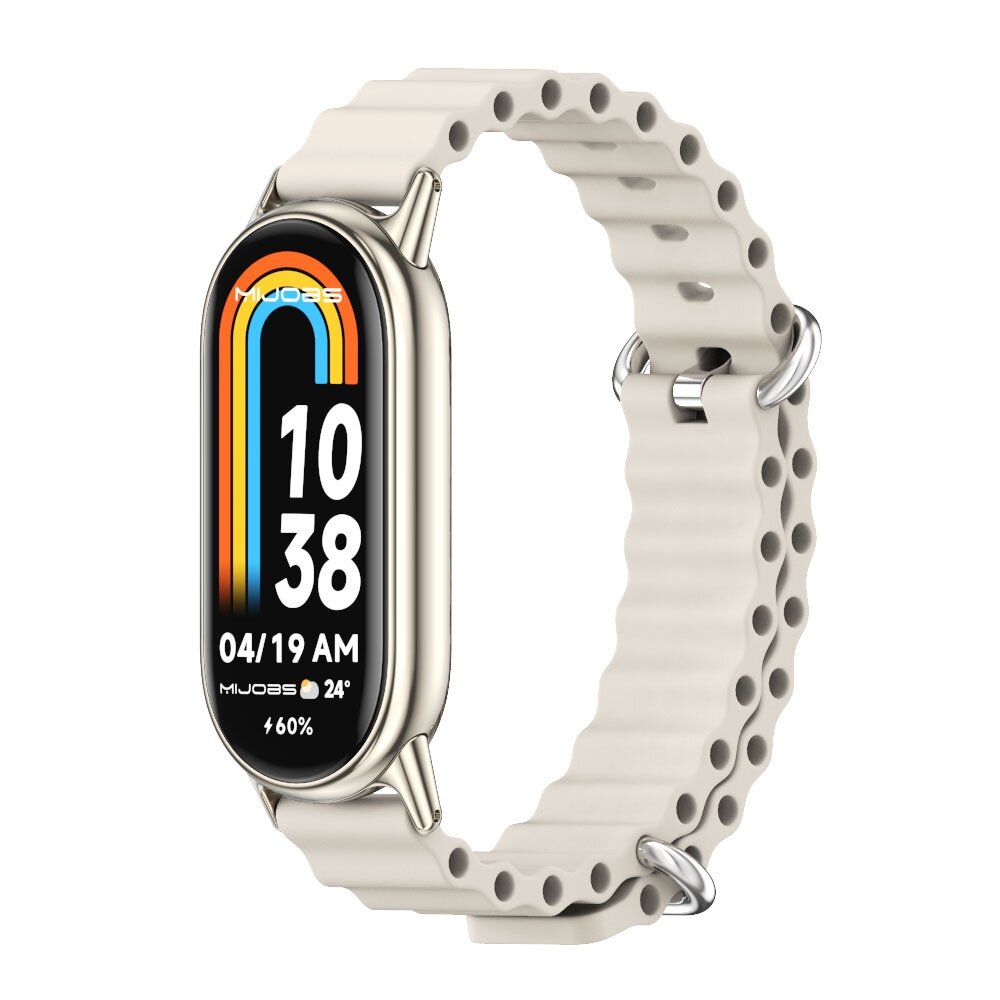 Ocean Silikonband - Beige - Xiaomi Smart Band 8 &amp; 9