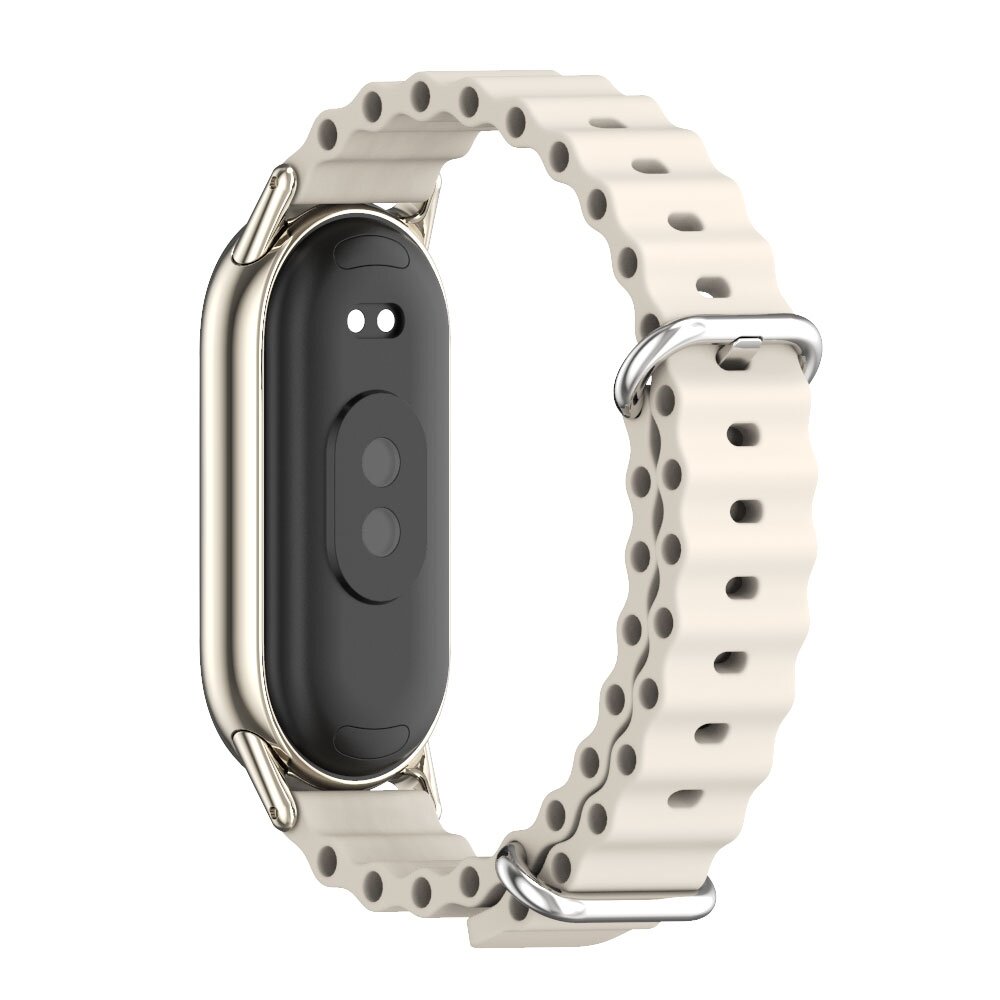 Ocean Silikonband - Beige - Xiaomi Smart Band 8 &amp; 9