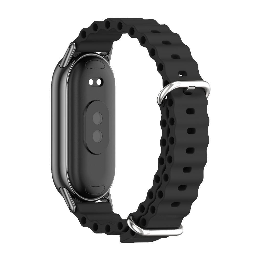 Ocean Silikonband - Schwarz - Xiaomi Smart Band 8 &amp; 9