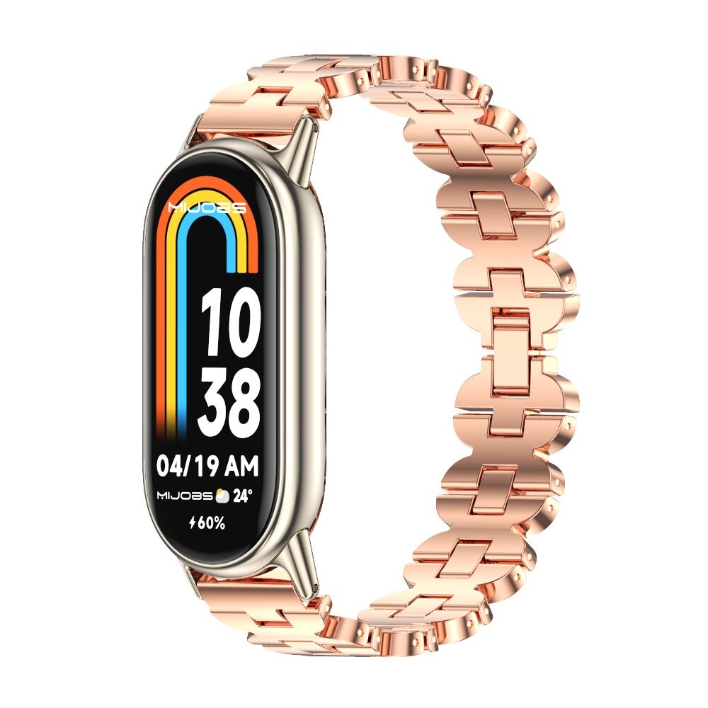 Stahlarmband - Ros&eacute;gold - Xiaomi Smart Band 8 &amp; 9