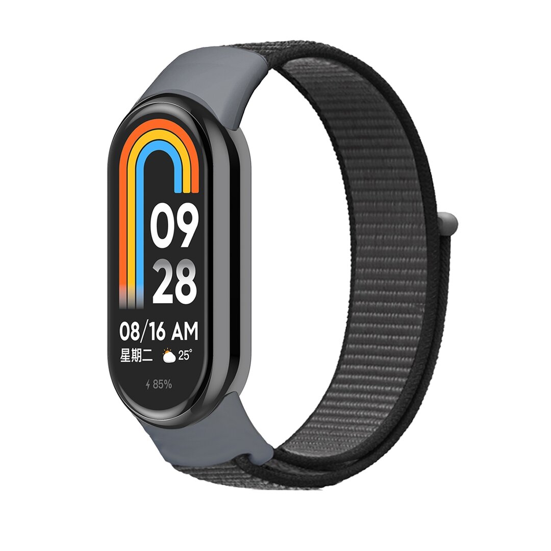 Sport Loop Nylon armband - Dunkelgrau - Xiaomi Smart Band 8 &amp; 9