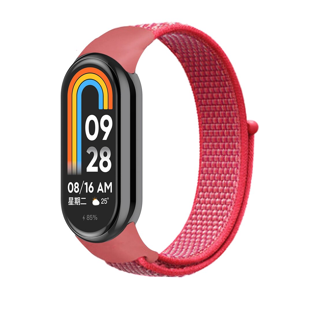 Sport Loop Nylon armband - Korallenrot - Xiaomi Smart Band 8 &amp; 9