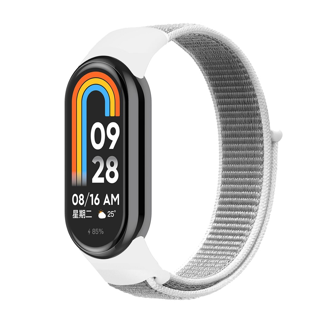 Sport Loop Nylon armband - Wei&szlig; - Xiaomi Smart Band 8 &amp; 9