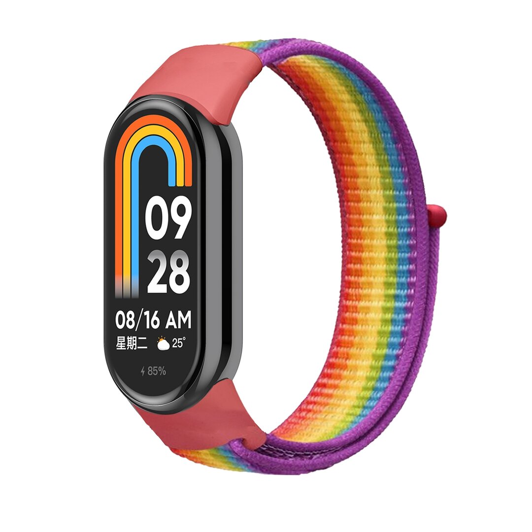 Sport Loop Nylon armband - Regenbogen - Xiaomi Smart Band 8 &amp; 9