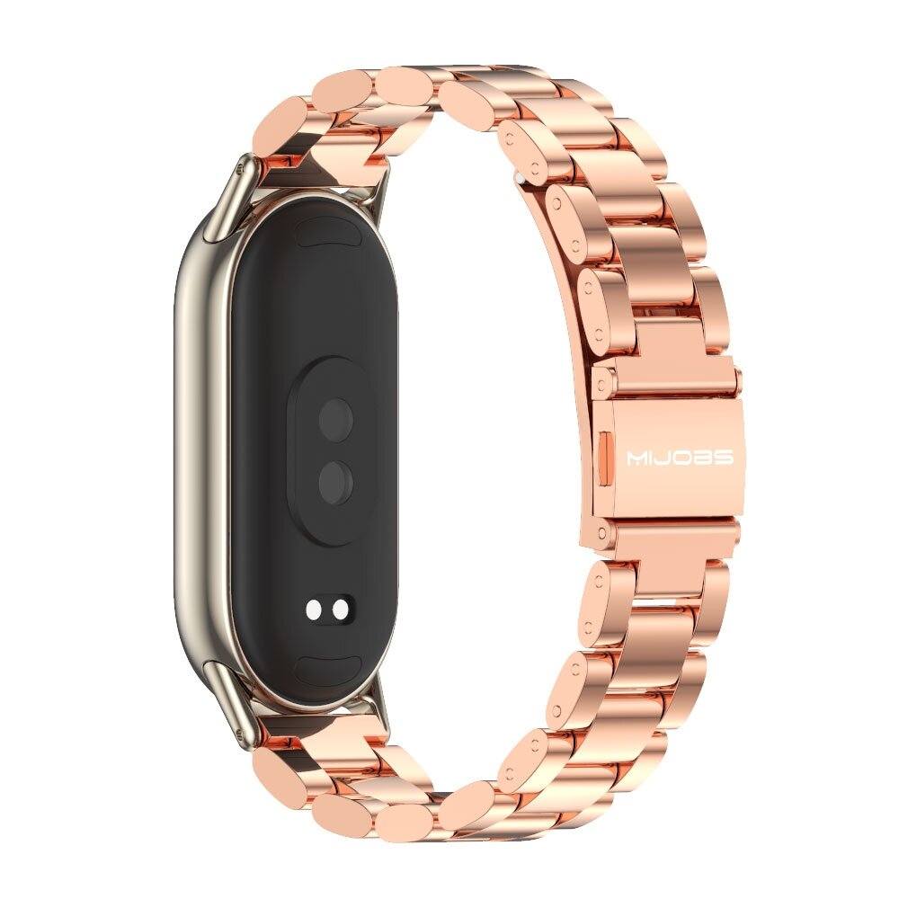 Stahlgliederband - Ros&eacute;gold - Xiaomi Smart Band 8 &amp; 9