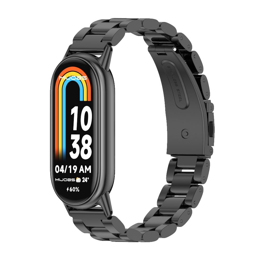 Stahlgliederband - Schwarz - Xiaomi Smart Band 8 &amp; 9