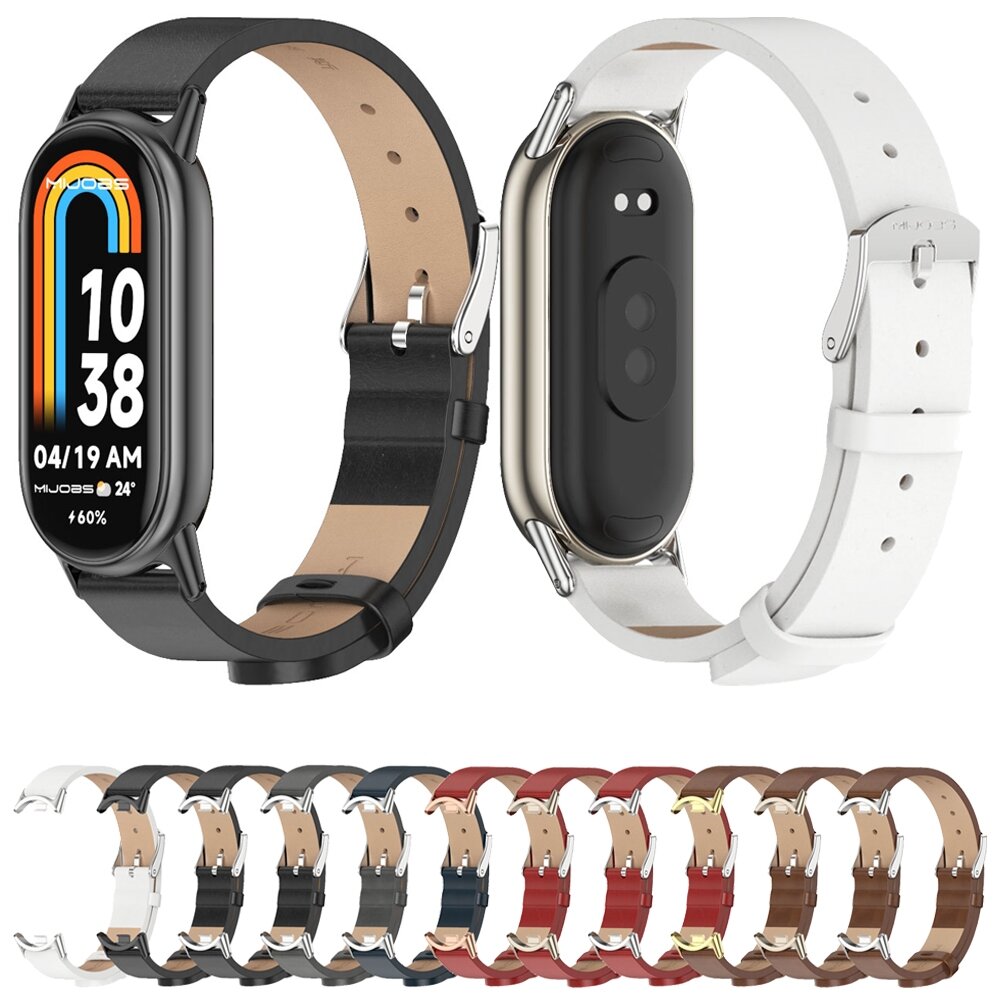 PU-Lederband - Dunkelblau - Xiaomi Smart Band 8 &amp; 9