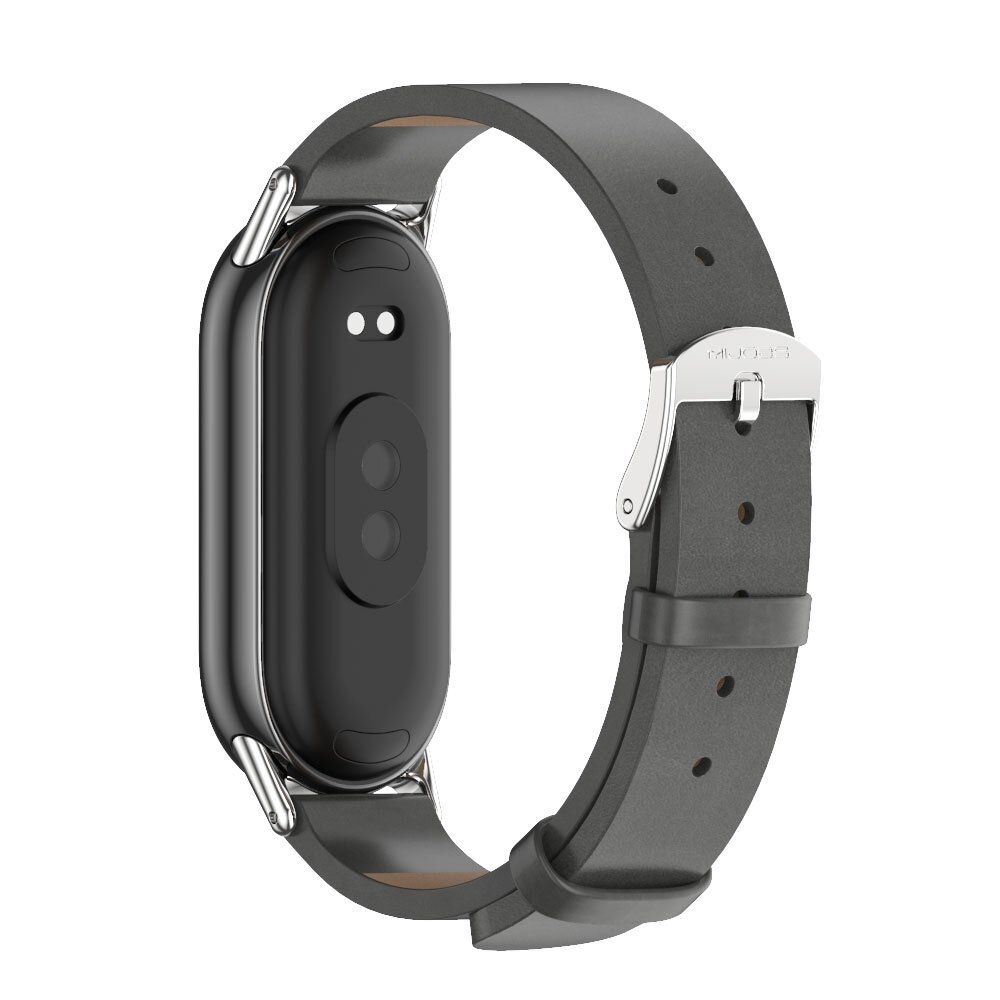 PU-Lederband - Grau - Xiaomi Smart Band 8 &amp; 9