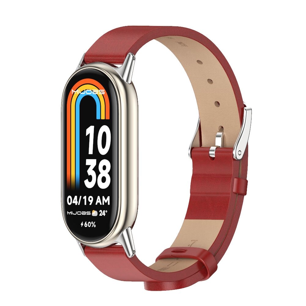 PU-Lederband - Rot - Xiaomi Smart Band 8 &amp; 9