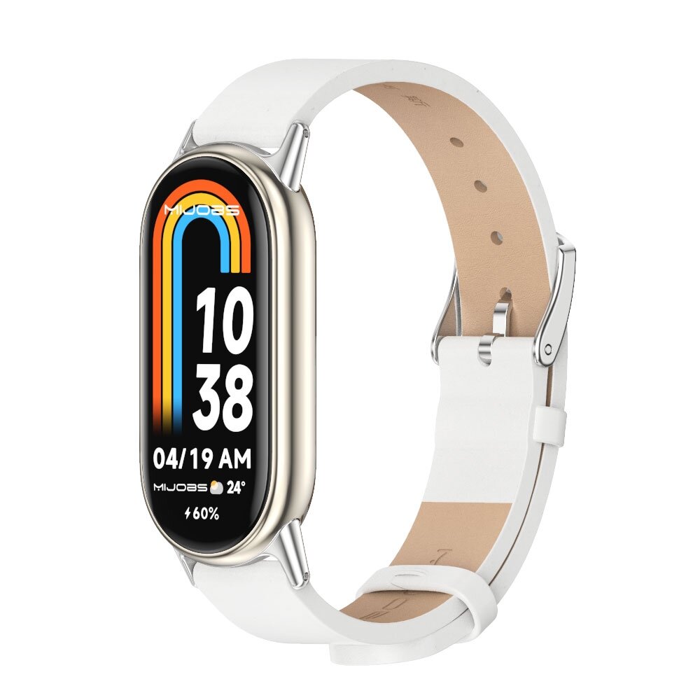 PU-Lederband - Wei&szlig; - Xiaomi Smart Band 8 &amp; 9