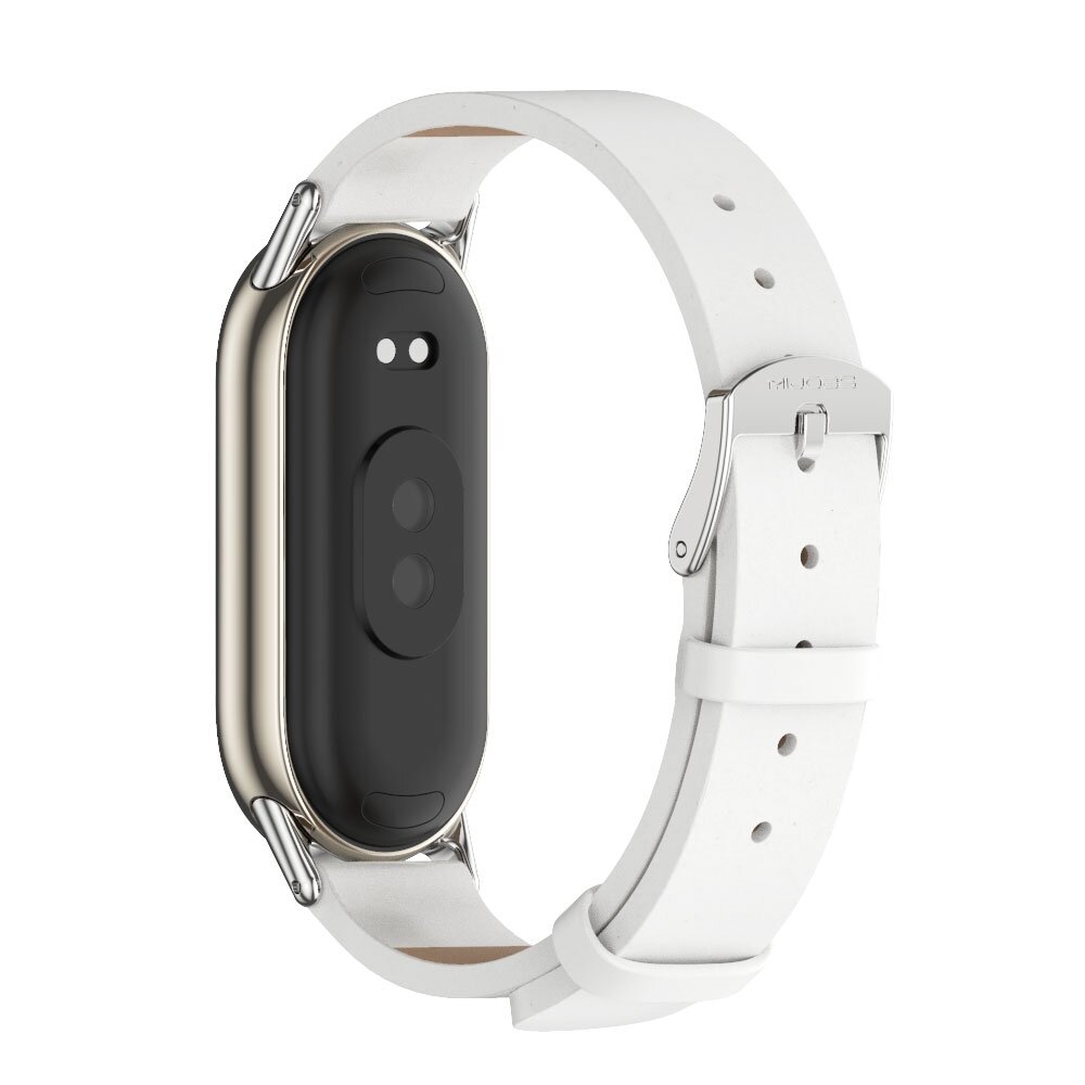 PU-Lederband - Wei&szlig; - Xiaomi Smart Band 8 &amp; 9