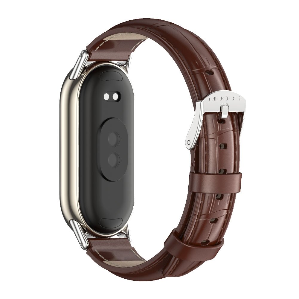 Echtes Lederband - Dunkelbraun - Xiaomi Smart Band 8 &amp; 9