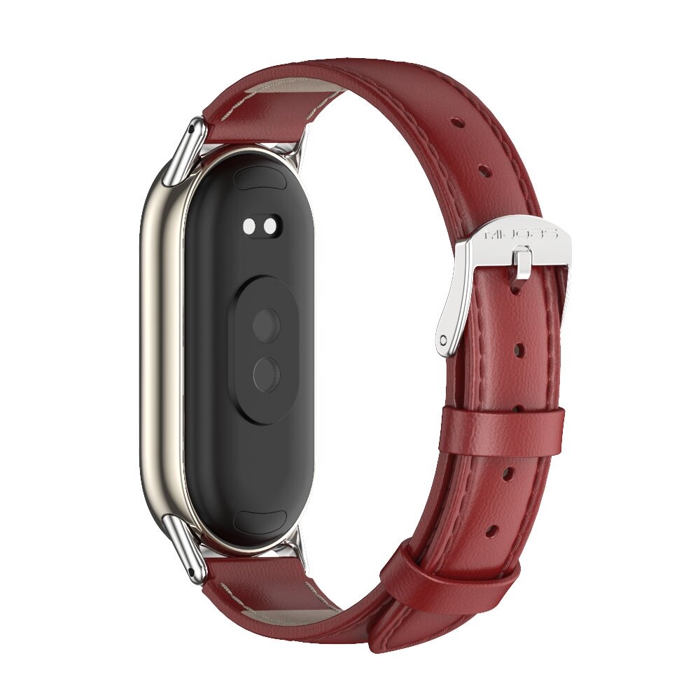 Echtes Lederband - Rot - Xiaomi Smart Band 8 &amp; 9