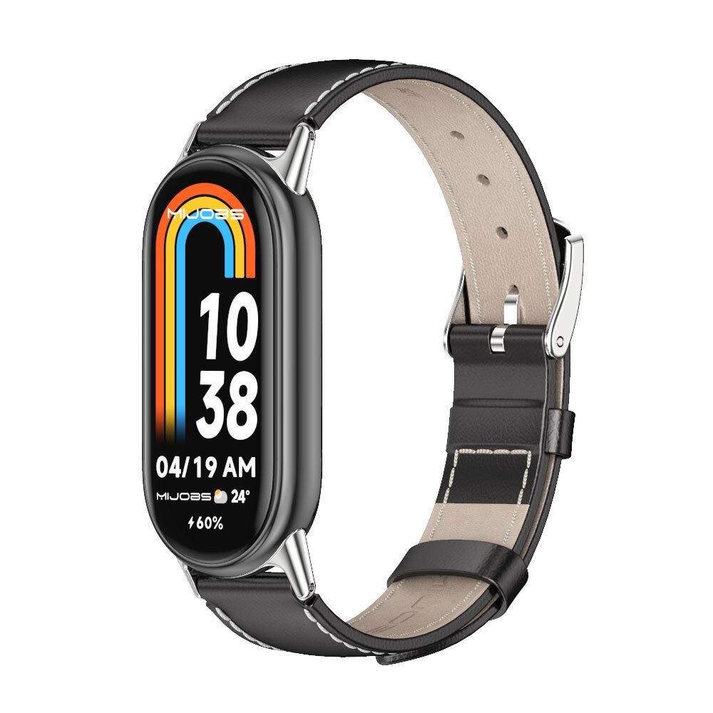 Echtes Lederband - Schwarz - Xiaomi Smart Band 8 &amp; 9