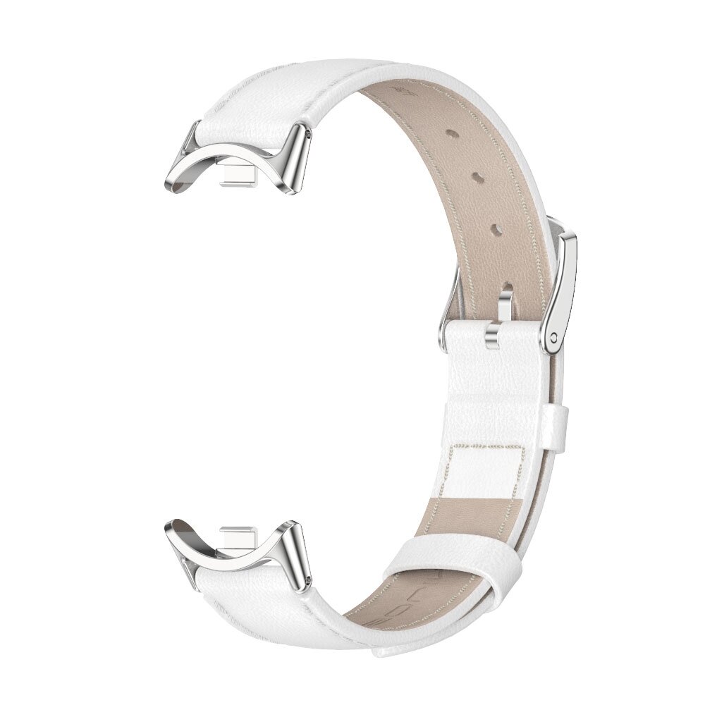 Echtes Lederband - Wei&szlig; - Xiaomi Smart Band 8 &amp; 9
