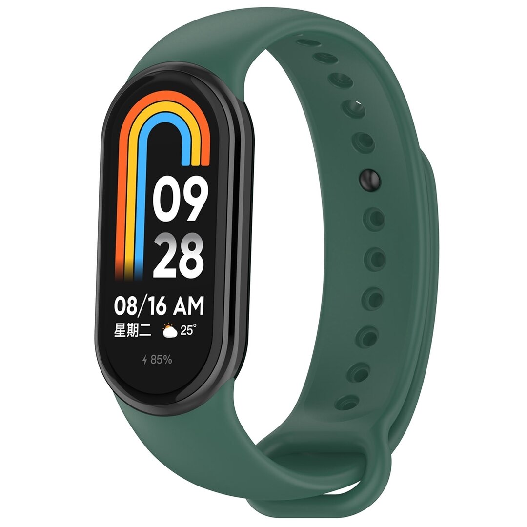 Silikonband - Dunkelgr&uuml;n - Xiaomi Smart Band 8 &amp; 9