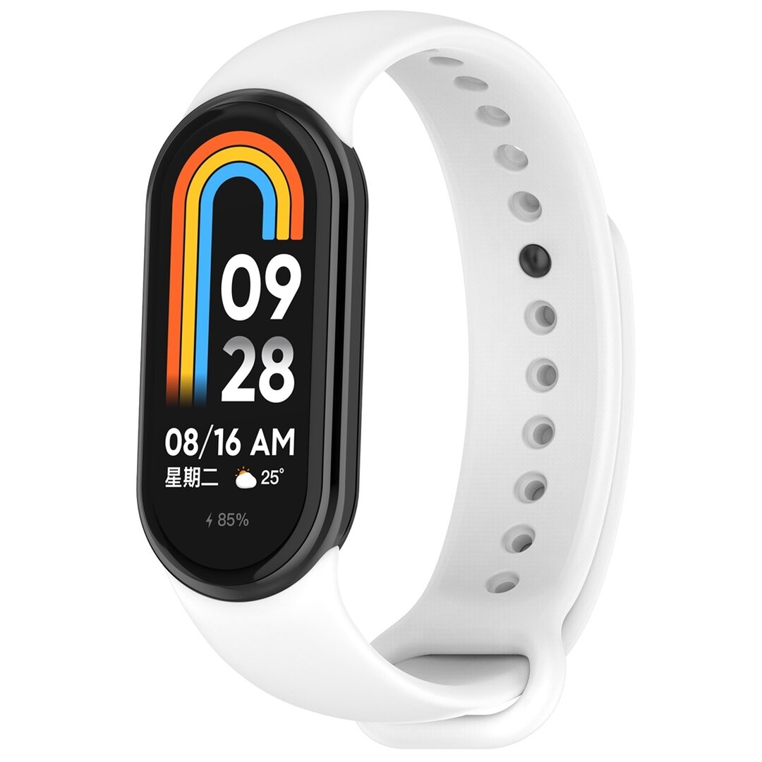 Silikonband - Wei&szlig; - Xiaomi Smart Band 8 &amp; 9