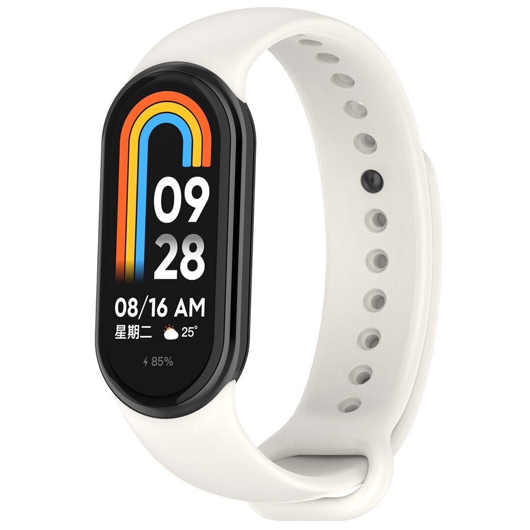 Silikonband - Creme wei&szlig; - Xiaomi Smart Band 8 &amp; 9