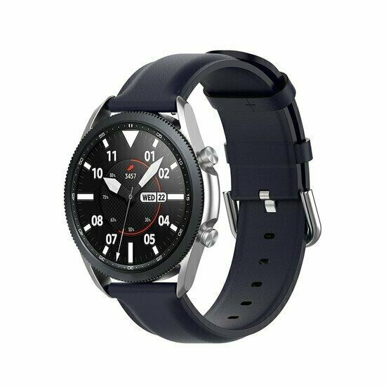 Klassisches Lederarmband - Dunkelblau - Xiaomi Watch 2 / Xiaomi Watch S1 / S2 / S3 / S4 / Mi Watch