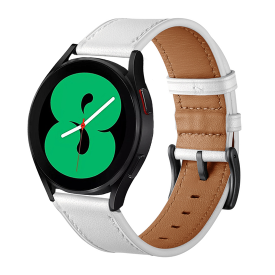 Lederarmband - Wei&szlig; - Xiaomi Watch 2 / Xiaomi Watch S1 / S2 / S3 / S4 / Mi Watch