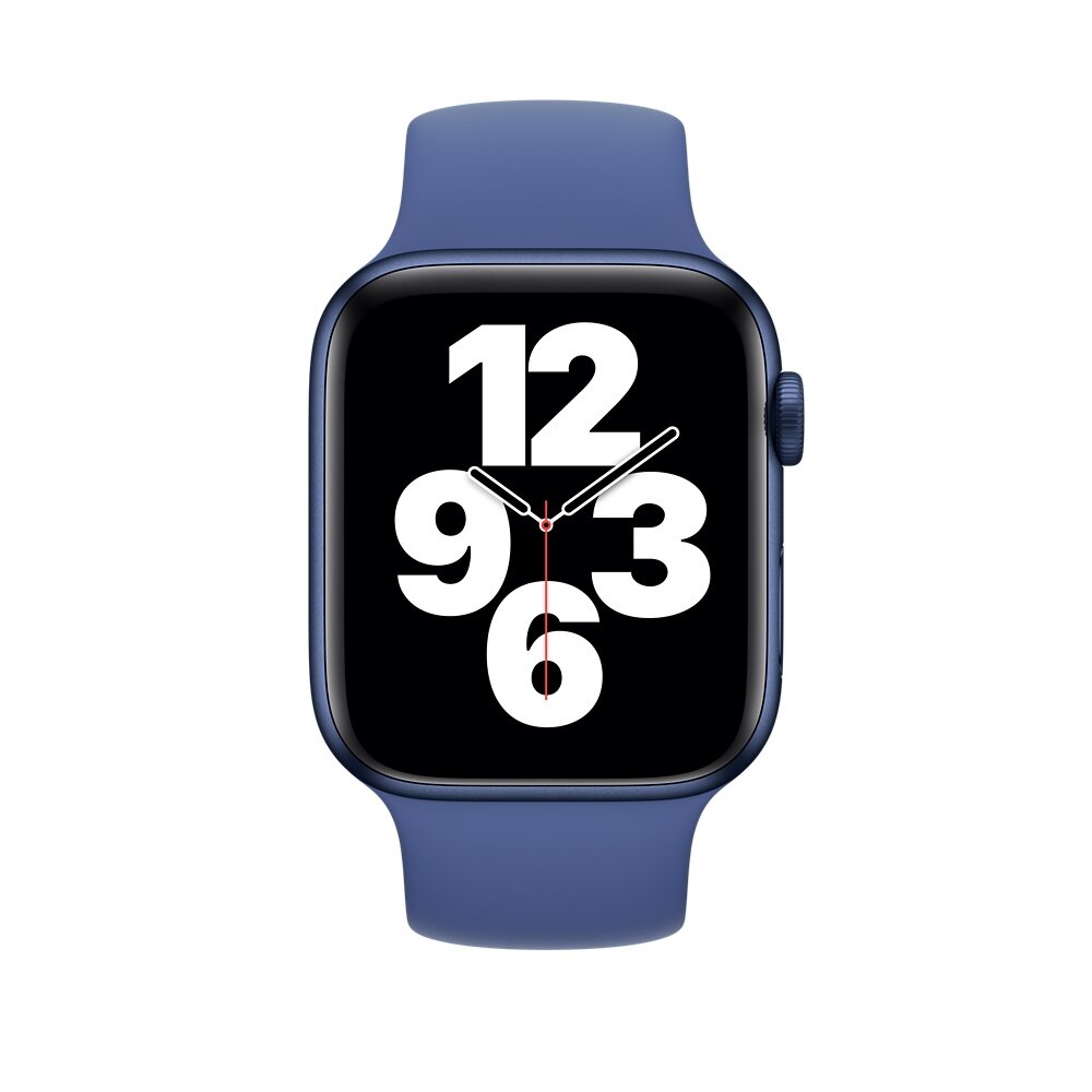 Solo Loop Link series Armband - Gr&ouml;&szlig;e: M - Dunkelblau- Geeignet f&uuml;r Apple Watch 38mm / 40mm / 41mm / 42mm