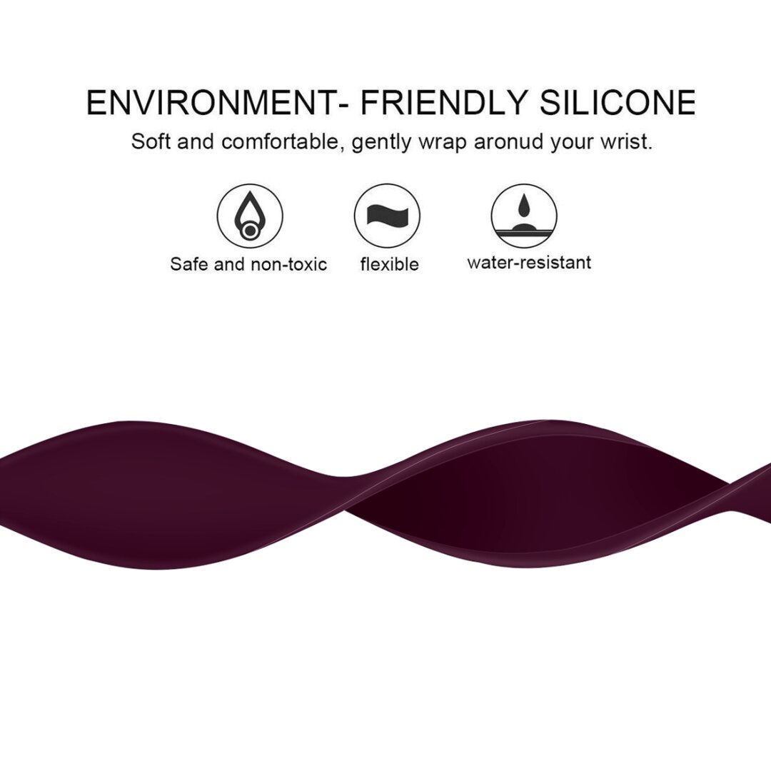 Solo Loop Link series Armband - Gr&ouml;&szlig;e: M - Lila - Geeignet f&uuml;r Apple Watch 38mm / 40mm / 41mm / 42mm