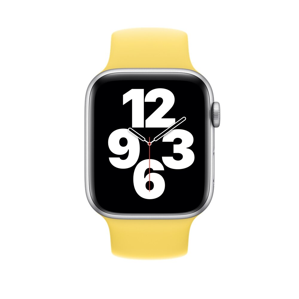 Solo Loop Link series Armband - Gr&ouml;&szlig;e: M - Gelb - Geeignet f&uuml;r Apple Watch 38mm / 40mm / 41mm / 42mm