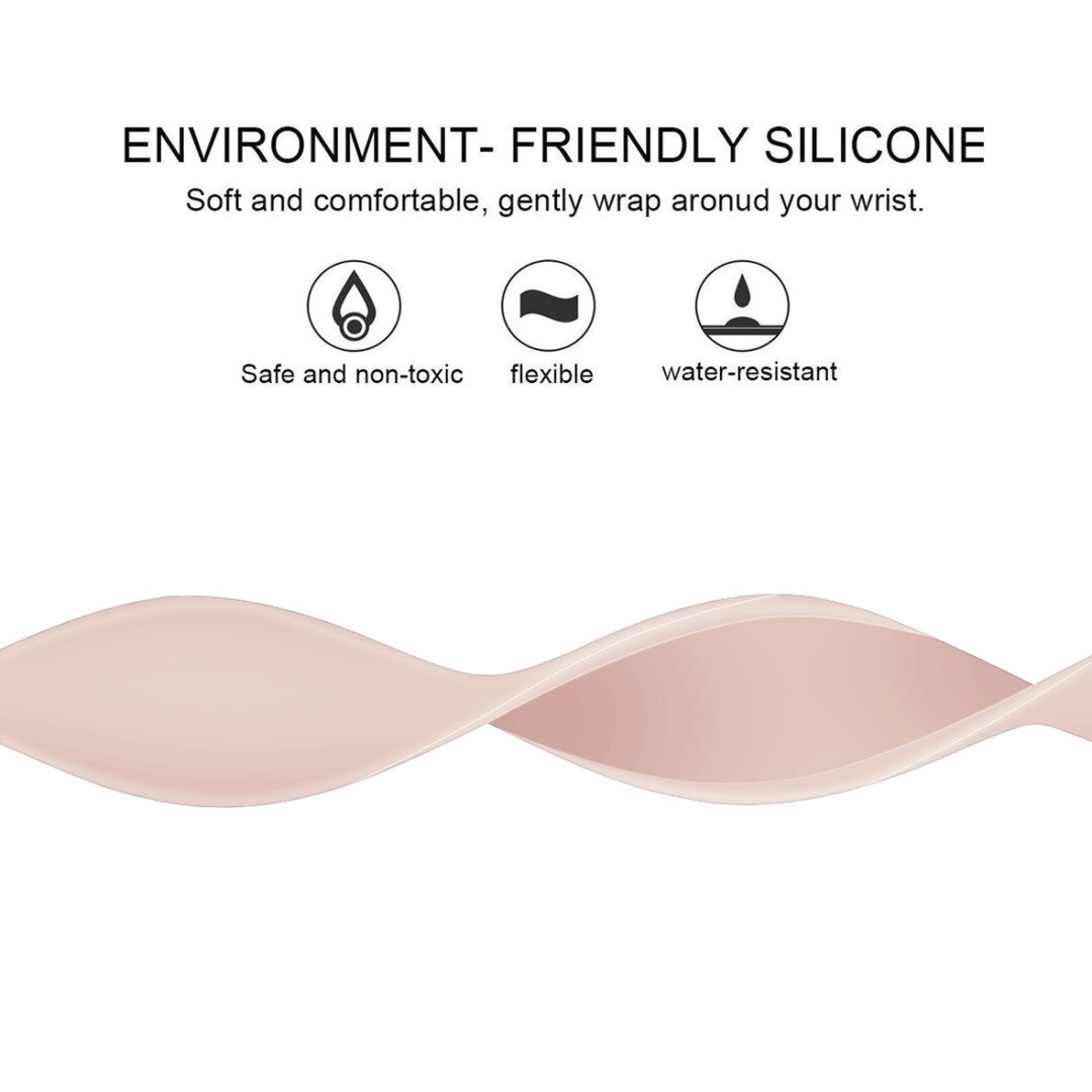 Solo Loop Link series Armband - Gr&ouml;&szlig;e: S - Pink - Geeignet f&uuml;r Apple Watch 44mm / 45mm / 46mm / 49mm