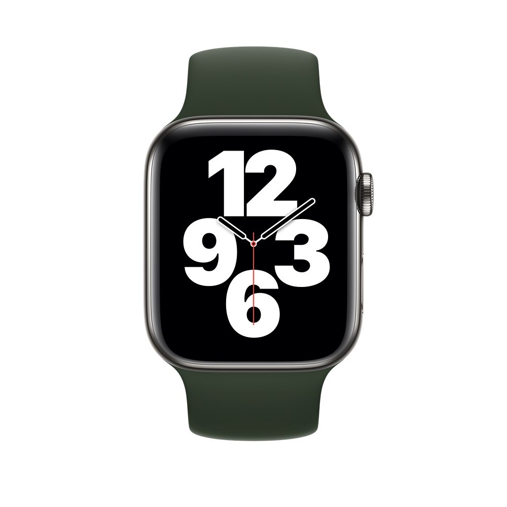 Solo Loop Link series Armband - Gr&ouml;&szlig;e: L - Army Green - Geeignet f&uuml;r Apple Watch 44mm / 45mm / 46mm / 49mm