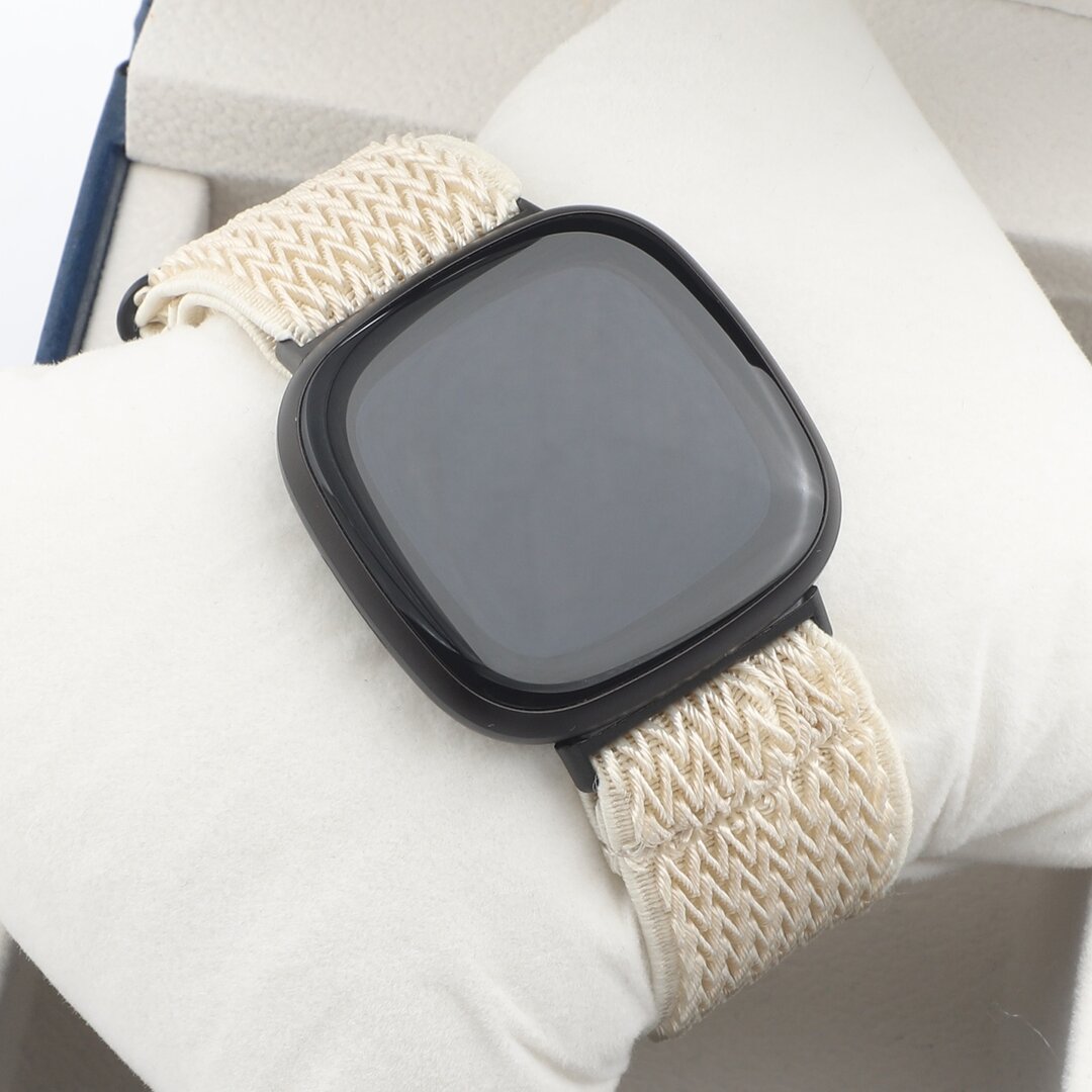 Fitbit Versa 3/4 &amp; Sense 1/2 Nylon Laufband - Beige