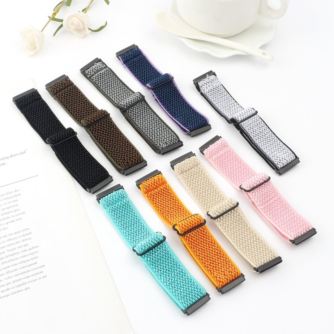 Fitbit Versa 3/4 &amp; Sense 1/2 Nylon Laufband - Beige
