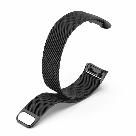 Milanaise-Armband - Schwarz - Geeignet f&uuml;r FitBit Charge 5
