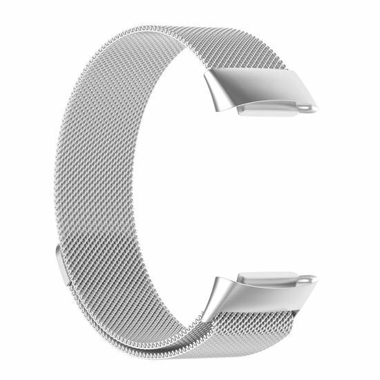 Milanaise-Armband - Silber - Geeignet f&uuml;r FitBit Charge 5