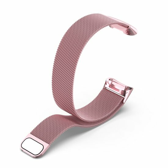 Milanaise-Armband - Rose pink - Geeignet f&uuml;r FitBit Charge 5